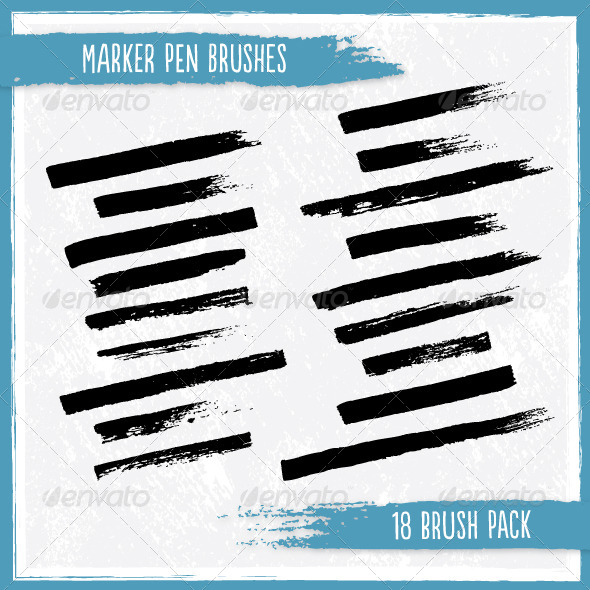 GraphicRiver Marker Pen Brushes 6871307 GraphicRiver Marker Pen Brushes 6871307