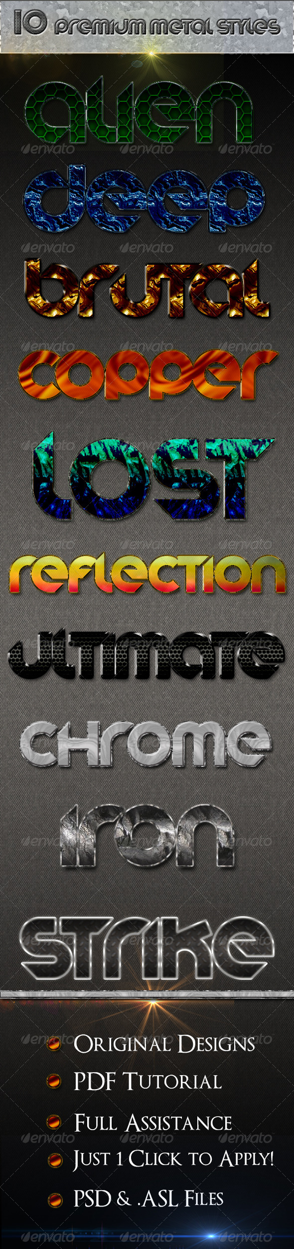 GraphicRiver 10 Premium Metal Styles 6871438 GraphicRiver 10 Premium Metal Styles 6871438