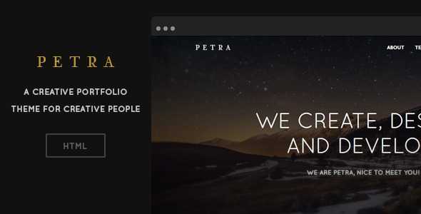 ThemeForest Petra Creative Portfolio Template 6872678 ThemeForest Petra Creative Portfolio Template 6872678
