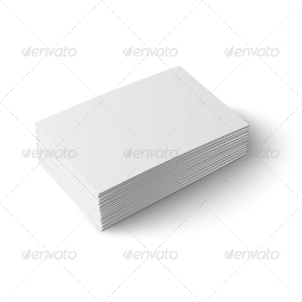 GraphicRiver Stack of Blank Business Cards 6873746 GraphicRiver Stack of Blank Business Cards 6873746
