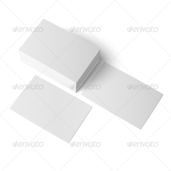 GraphicRiver Stack of Blank Business Cards 6873747 GraphicRiver Stack of Blank Business Cards 6873747