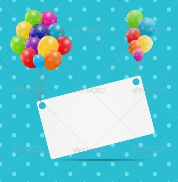 GraphicRiver Color Glossy Balloons Card Background 6873828 GraphicRiver Color Glossy Balloons Card Background 6873828