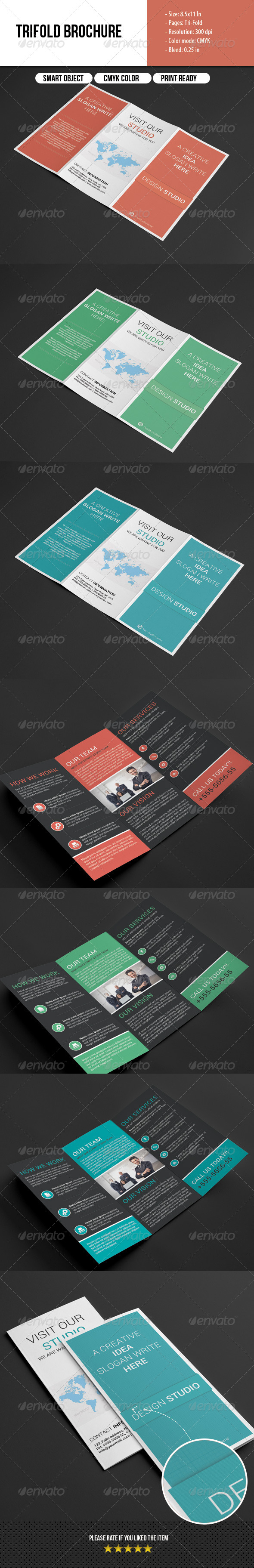 GraphicRiver Multipurpose Trifold Brochure 6875849 GraphicRiver Multipurpose Trifold Brochure 6875849