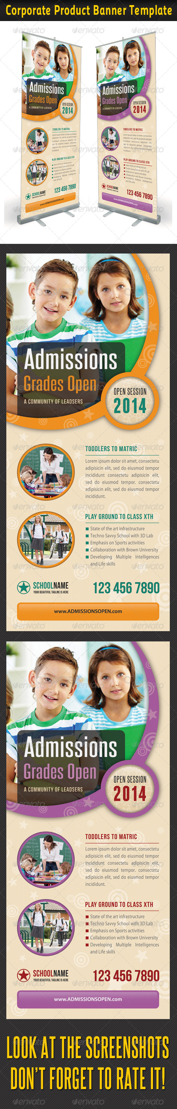 GraphicRiver Junior School Promotion Banner Template 6876874 GraphicRiver Junior School Promotion Banner Template 6876874