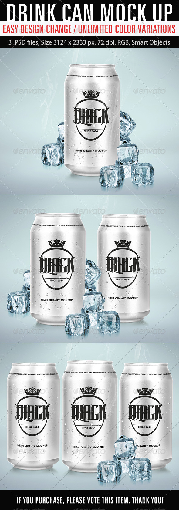 GraphicRiver Drink Can Mockup 6876917 GraphicRiver Drink Can Mockup 6876917
