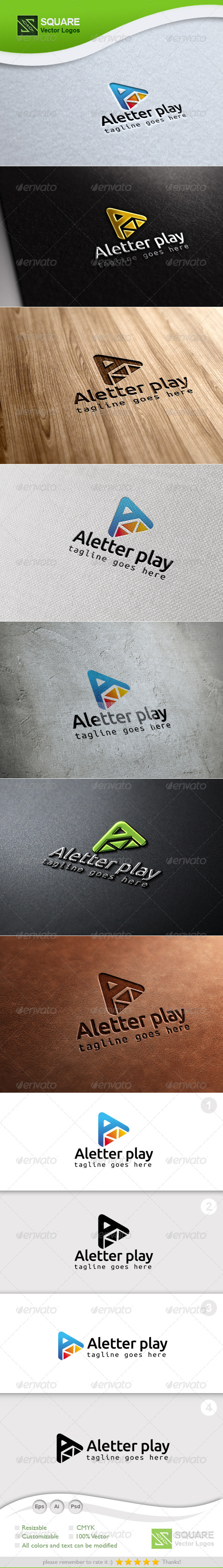 GraphicRiver A Play Vector Logo Template 6878285 GraphicRiver A Play Vector Logo Template 6878285