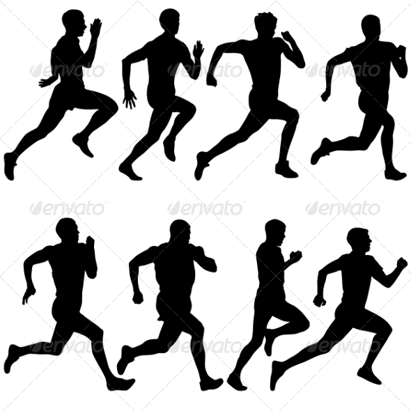 GraphicRiver Running Silhouettes 6880053 GraphicRiver Running Silhouettes 6880053