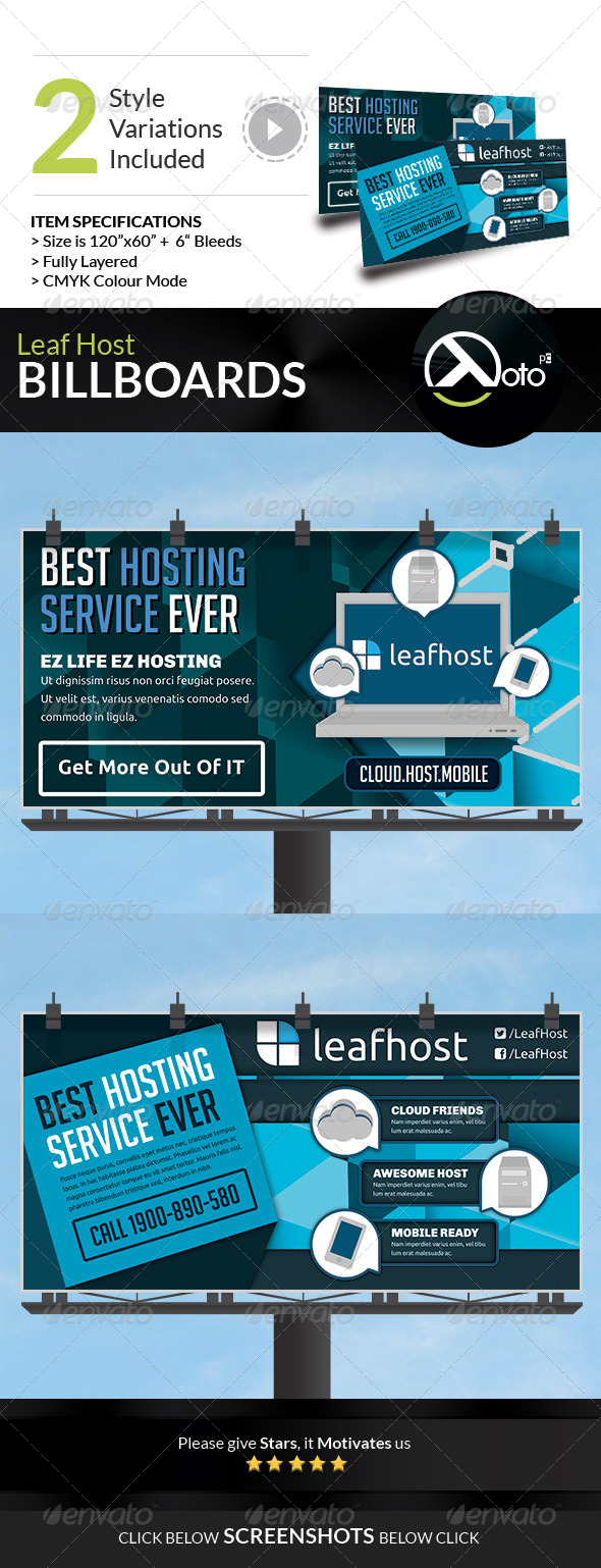 GraphicRiver Leaf Host Billboard Banner 6882216 GraphicRiver Leaf Host Billboard Banner 6882216
