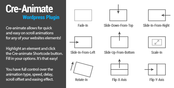 CodeCanyon Cre-animate Onscroll Animations WordPress Plugin 6842793 CodeCanyon Cre-animate Onscroll Animations WordPress Plugin 6842793