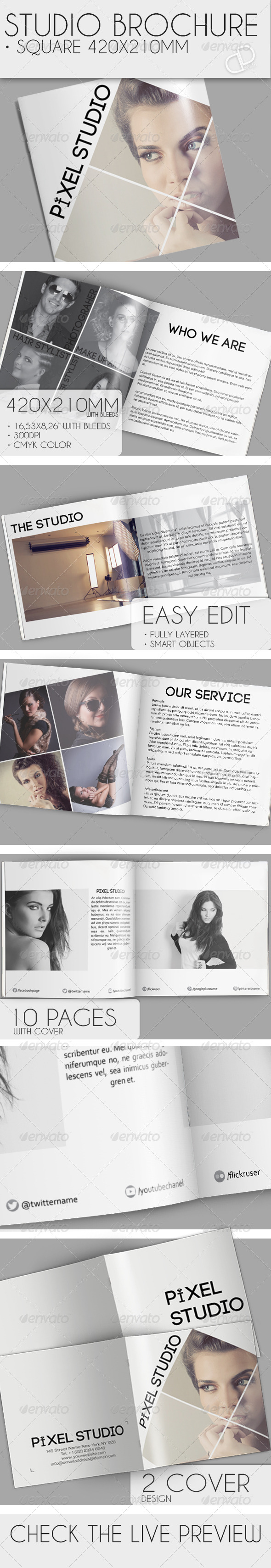 GraphicRiver Studio Brochure Square 6884614 GraphicRiver Studio Brochure Square 6884614