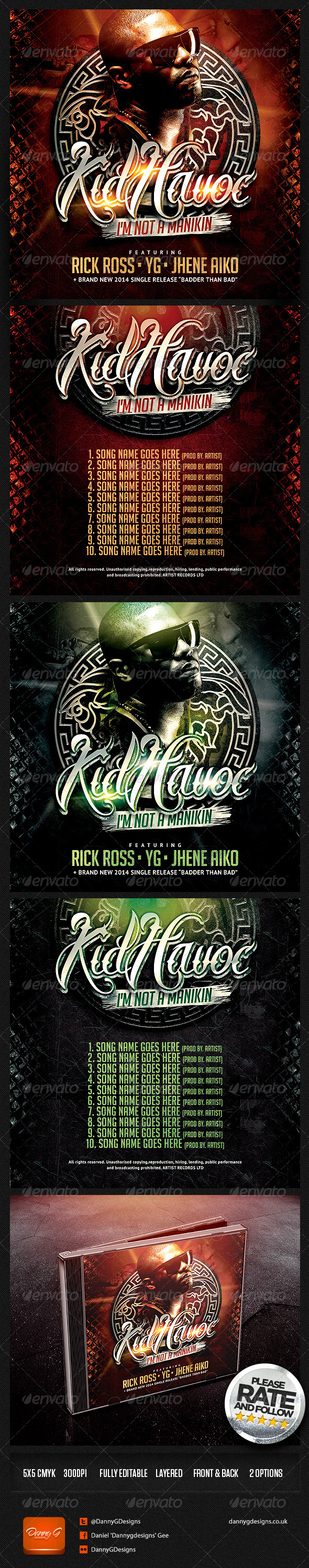 GraphicRiver KidHavoc I m Not A Manikin Mixtape Cover Design 6887481 GraphicRiver KidHavoc I m Not A Manikin Mixtape Cover Design 6887481