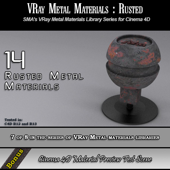 3DOcean 14 VRay Rusted Materials Pack for Cinema 4D 6888874 3DOcean 14 VRay Rusted Materials Pack for Cinema 4D 6888874