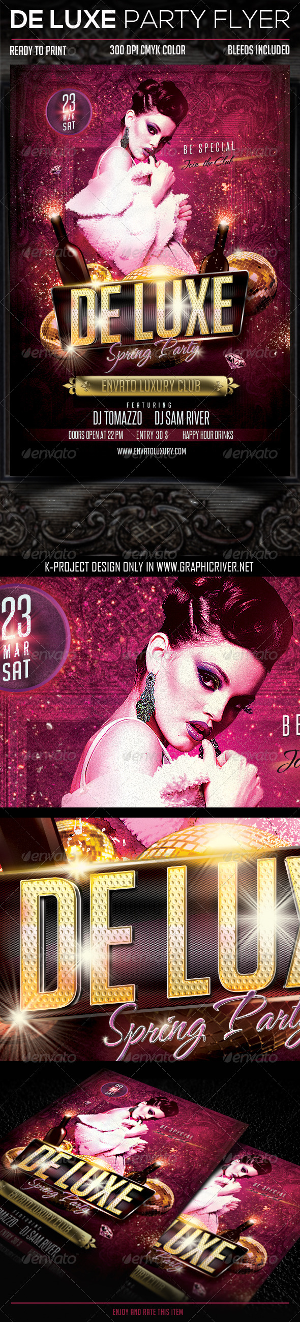 GraphicRiver De Luxe Party Flyer 6897625 GraphicRiver De Luxe Party Flyer 6897625