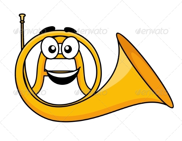 GraphicRiver Cartoon French Horn 6898629 GraphicRiver Cartoon French Horn 6898629