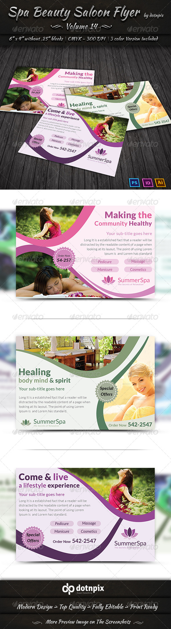 GraphicRiver Spa & Beauty Saloon Volume 14 6856199 GraphicRiver Spa & Beauty Saloon Volume 14 6856199
