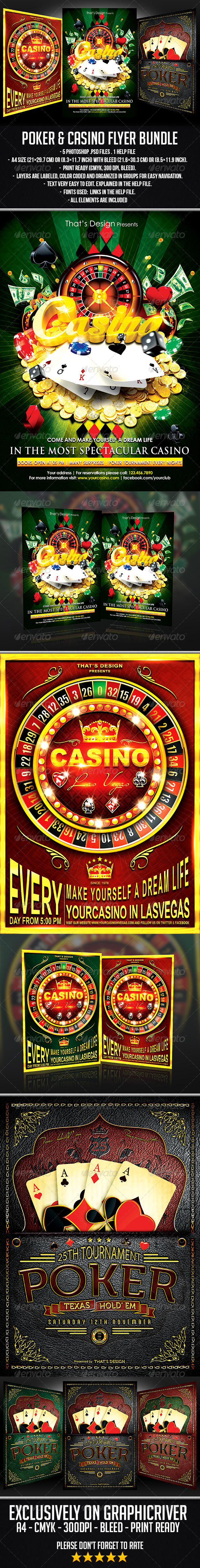 GraphicRiver Poker and Casino Flyer Bundle 6901957 GraphicRiver Poker and Casino Flyer Bundle 6901957