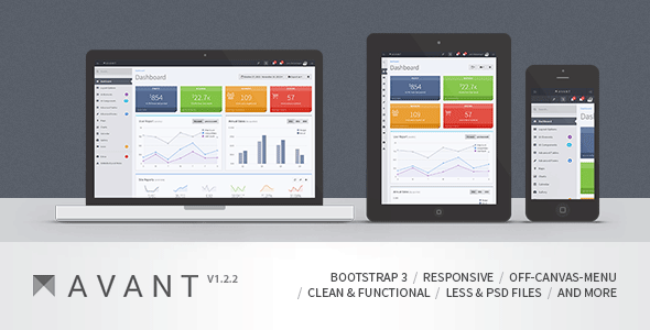 Avant - Clean and Responsive Bootstrap 3.1 Admin