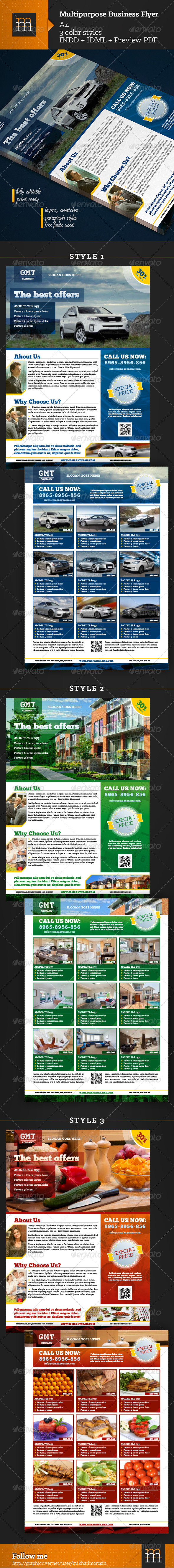 GraphicRiver Multipurpose Business Flyer 6906031 GraphicRiver Multipurpose Business Flyer 6906031