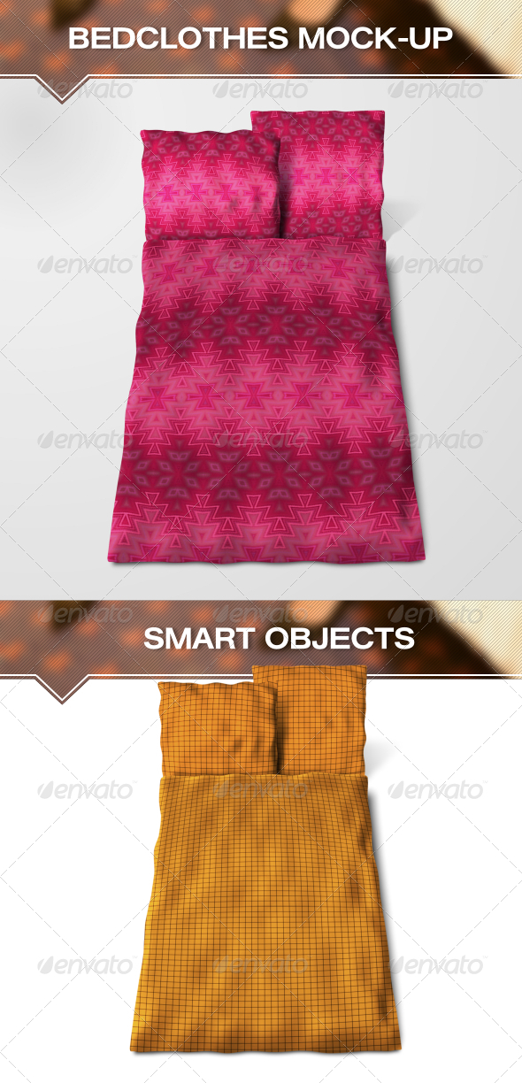 GraphicRiver Bedclothes Mock-Up 6911029 GraphicRiver Bedclothes Mock-Up 6911029