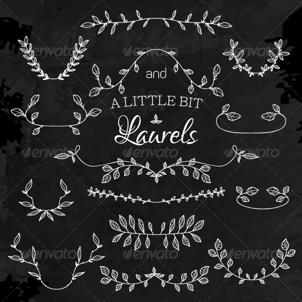 GraphicRiver Laurels and Floral Frames Set 6913386 GraphicRiver Laurels and Floral Frames Set 6913386