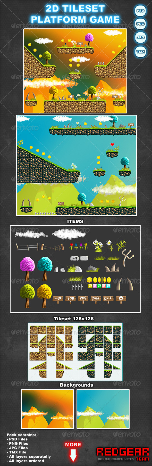 GraphicRiver 2D tileset platform game 6915344 GraphicRiver 2D tileset platform game 6915344
