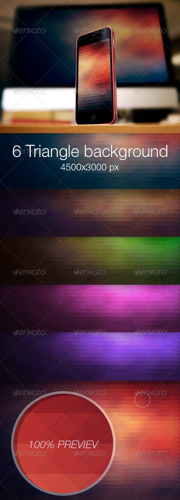 GraphicRiver Triangle colored background vol.1 6915346 GraphicRiver Triangle colored background vol.1 6915346