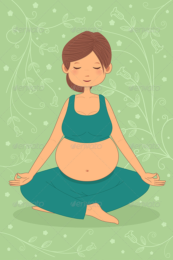 GraphicRiver Pregnant Woman Doing Yoga Exercise 6916109 GraphicRiver Pregnant Woman Doing Yoga Exercise 6916109