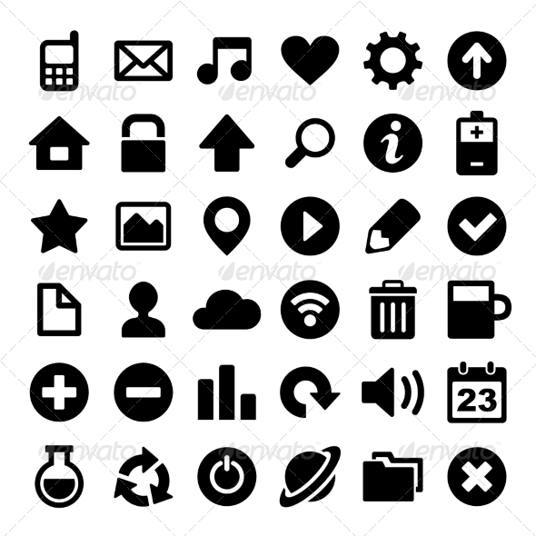 GraphicRiver Universal Simple Web Icons Set 6916495 GraphicRiver Universal Simple Web Icons Set 6916495