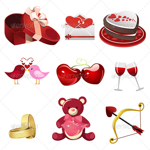 GraphicRiver Valentine Icons 6916584 GraphicRiver Valentine Icons 6916584