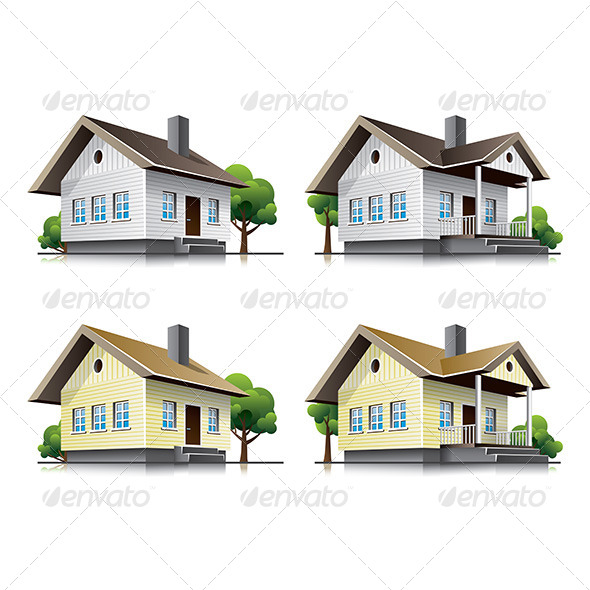 GraphicRiver Family Houses Cartoon Icons 6916905 GraphicRiver Family Houses Cartoon Icons 6916905