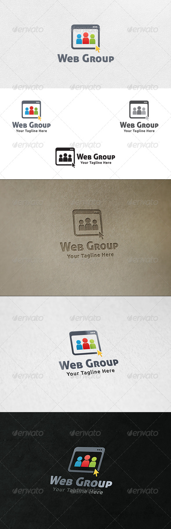 GraphicRiver Social Web Group Logo Template 6917421 GraphicRiver Social Web Group Logo Template 6917421