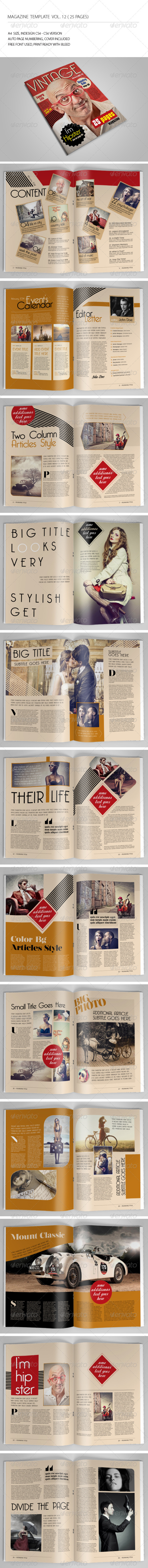 GraphicRiver 25 Pages Vintage Magazine Vol12 6917452 GraphicRiver 25 Pages Vintage Magazine Vol12 6917452