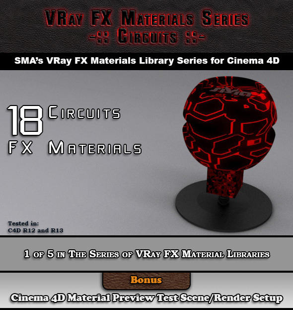 3DOcean 18 VRay FX Circuits Material Pack for Cinema 4D 6918247 3DOcean 18 VRay FX Circuits Material Pack for Cinema 4D 6918247