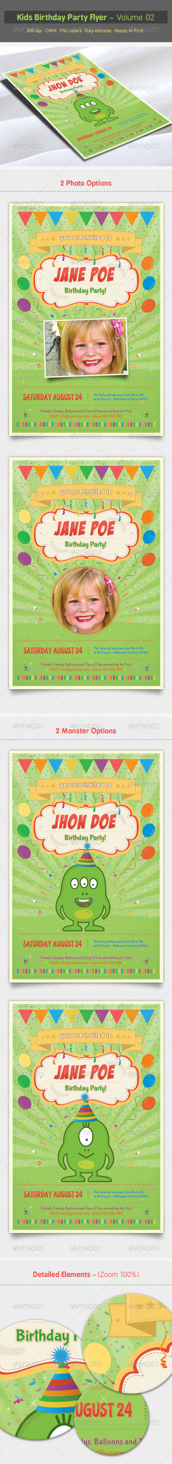 GraphicRiver Kids Birthday Party Flyer Volume 02 6895576 GraphicRiver Kids Birthday Party Flyer Volume 02 6895576