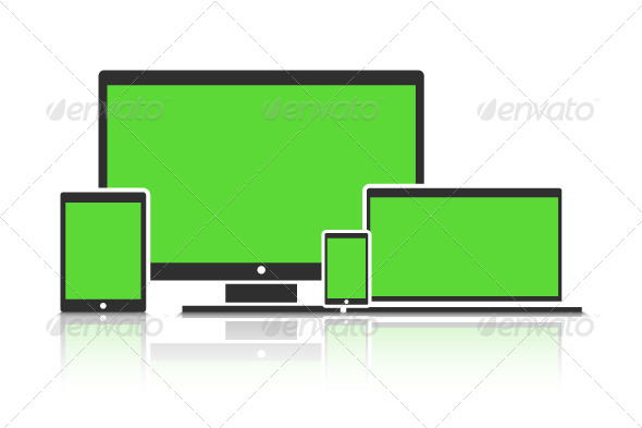 GraphicRiver Flat Device Mockup 6894455 GraphicRiver Flat Device Mockup 6894455