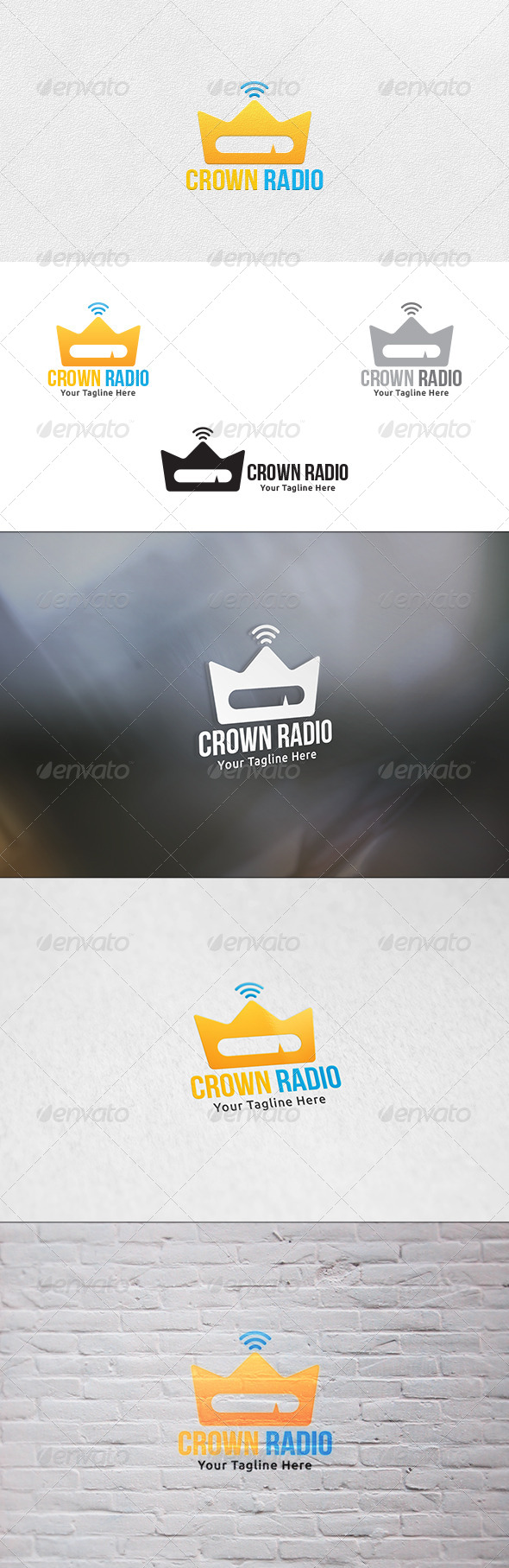 GraphicRiver Crown Radio Logo Template 6926146 GraphicRiver Crown Radio Logo Template 6926146