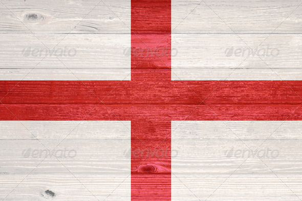 Georgia Flag painted on old wood plank background. (Misc) Photo Download