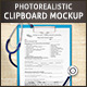 Photorealistic Clipboard Mock-up Photorealistic Clipboard Mock-up - GraphicRiver Item for Sale