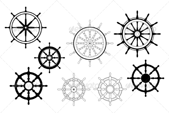 GraphicRiver Nautical Ships Wheels 6933257 GraphicRiver Nautical Ships Wheels 6933257