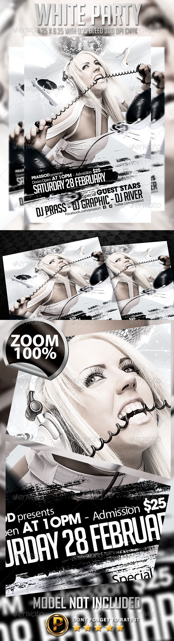 GraphicRiver White Party Flyer Template 6940056 GraphicRiver White Party Flyer Template 6940056