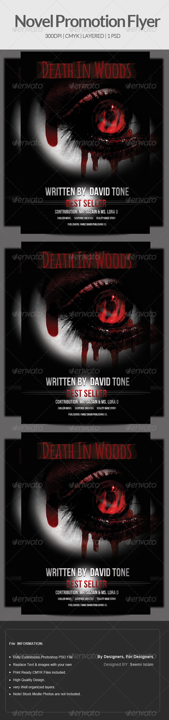 GraphicRiver Novel & Book Promotion Flyer Template 6940135 GraphicRiver Novel & Book Promotion Flyer Template 6940135