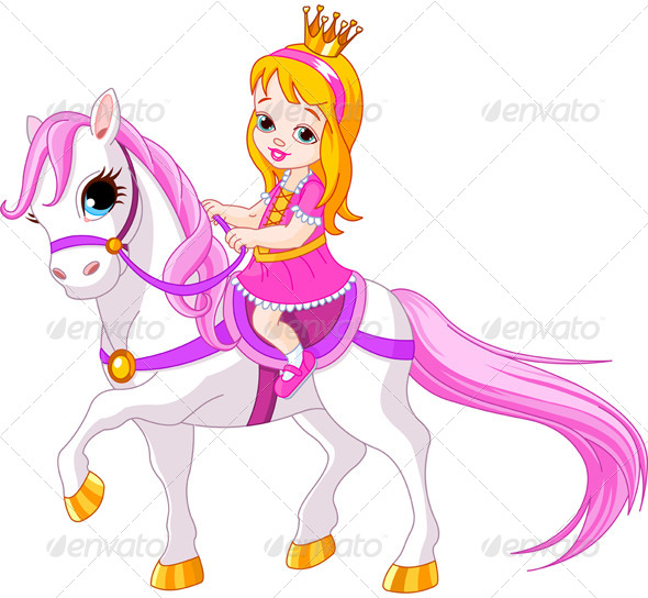 GraphicRiver Princess on Horse 6944290 GraphicRiver Princess on Horse 6944290