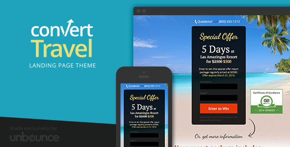 ThemeForest Convert-Travel Responsive Unbounce Landing Page 6940384 ThemeForest Convert-Travel Responsive Unbounce Landing Page 6940384