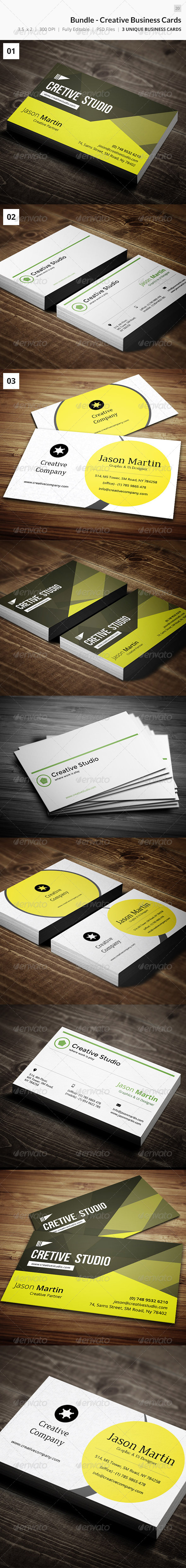 GraphicRiver Bundle Creative Business Cards 20 6951801 GraphicRiver Bundle Creative Business Cards 20 6951801