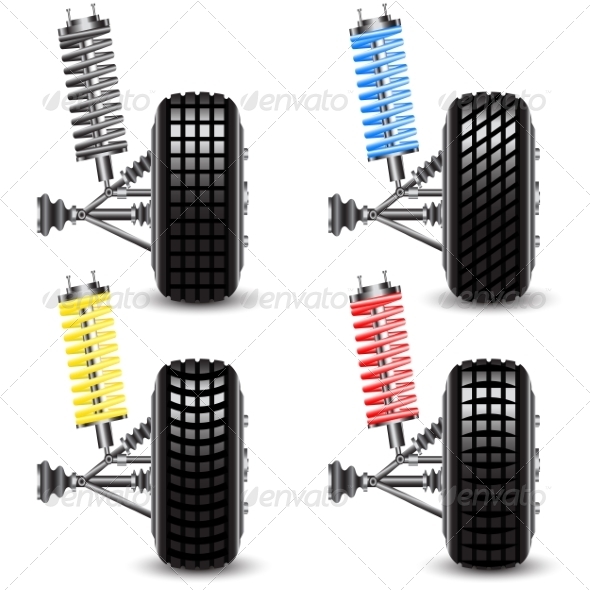 GraphicRiver Car Front Suspension Set 6953260 GraphicRiver Car Front Suspension Set 6953260