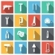 Tools Flat Icons Set