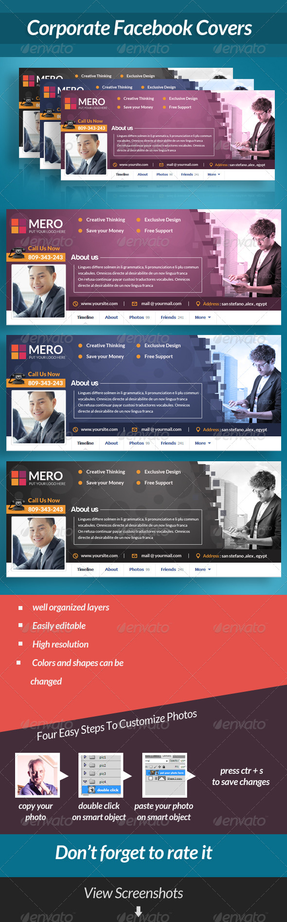 GraphicRiver Coporate Facebook Covers 6960084 GraphicRiver Coporate Facebook Covers 6960084