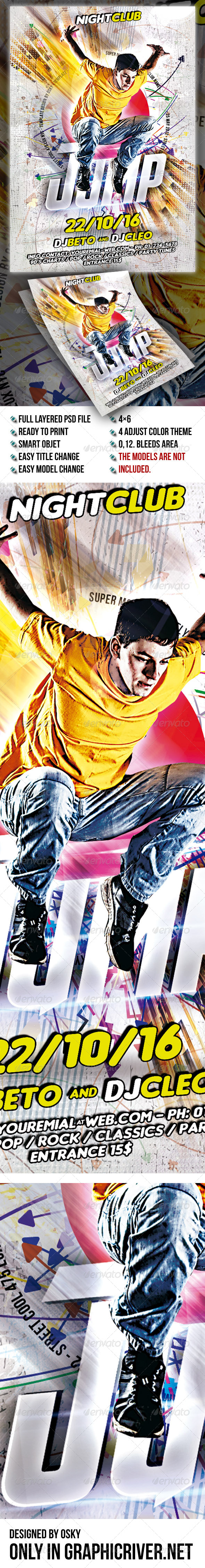 GraphicRiver Jump Party Flyer 6961646 GraphicRiver Jump Party Flyer 6961646