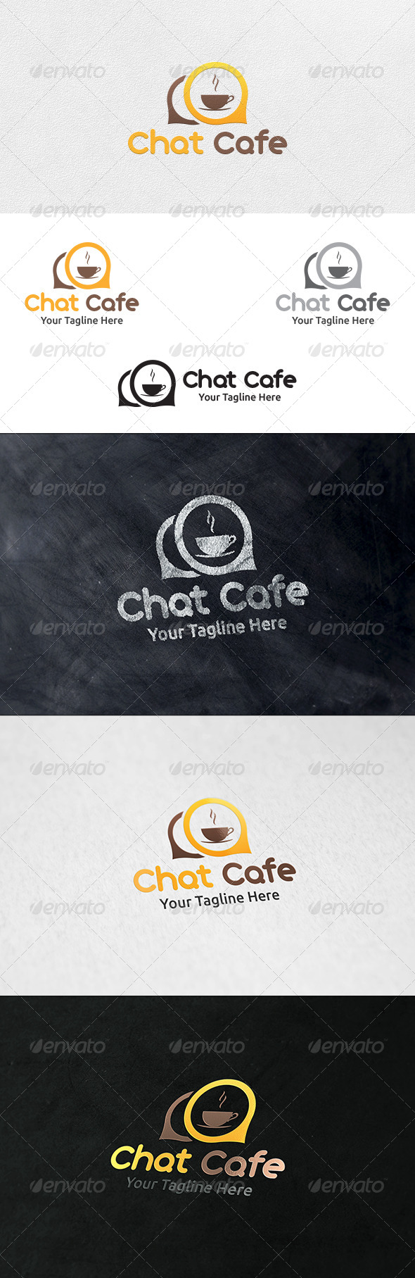 GraphicRiver Chat Cafe Logo Template 6963606 GraphicRiver Chat Cafe Logo Template 6963606