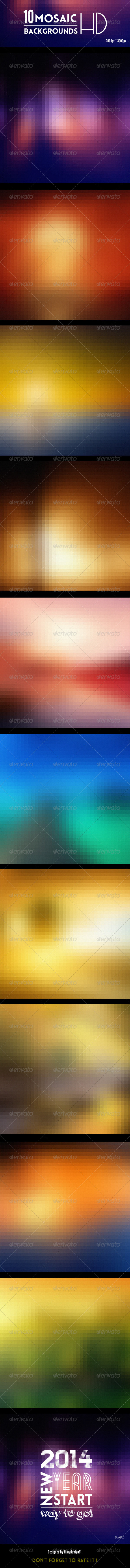 GraphicRiver 10 Mosaic Backgrounds HD Plus 6964589 GraphicRiver 10 Mosaic Backgrounds HD Plus 6964589